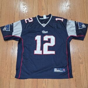 New England Patriots Navy and Gray Men's Jersey